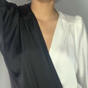 Black and white bodysuit